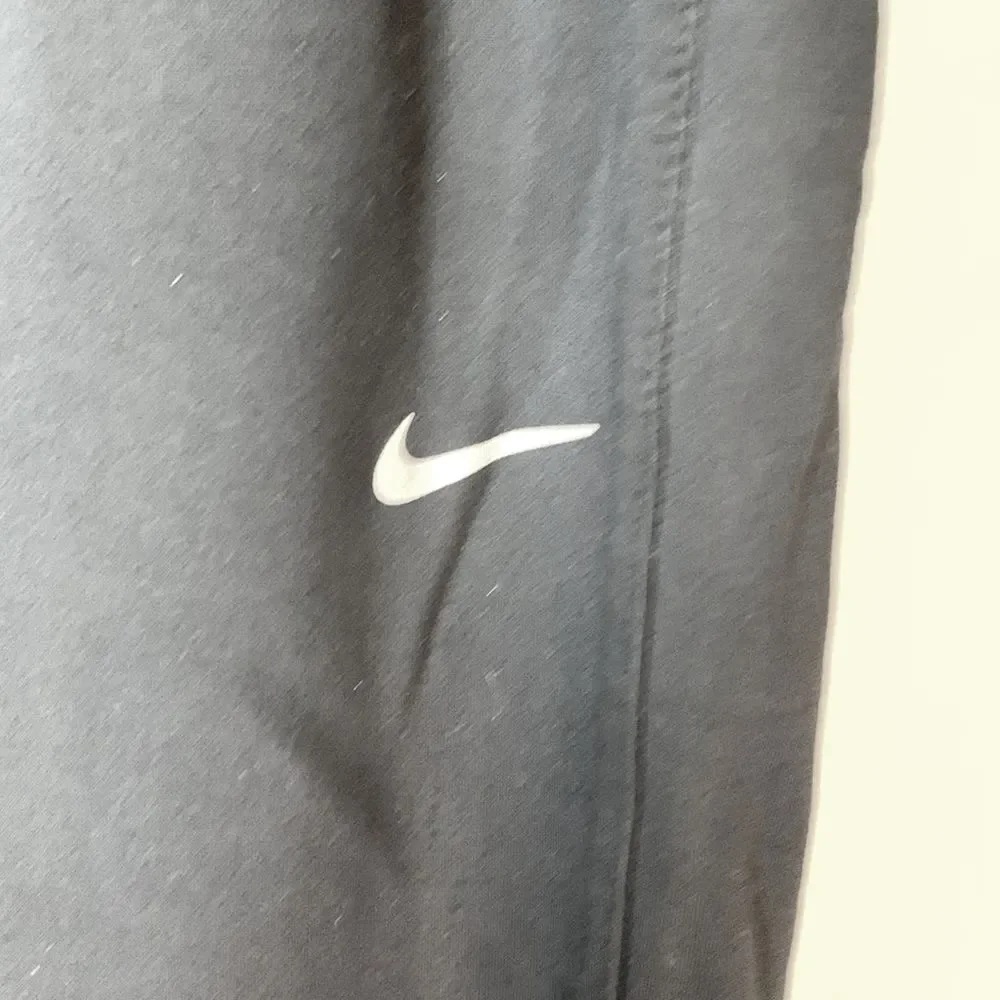 Nike Dri-Fit Men's Navy Tapered Fleece Lined Ankle Zip Athletic Sweatpants Sz L